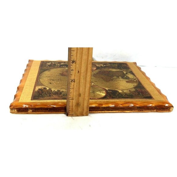 Old World Small Hanging Map Wall Plaque – Souvenir From Royal Gorge of Colorado - Picture 6 of 12